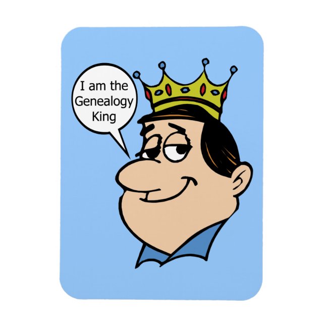 Magnet Flexible Roi généalogique (Vertical)