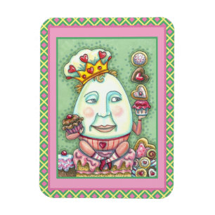 MAGNET FLEXIBLE ROI HUMAIN DES COEURS ET DES CONFECTIONS, VALENTIN