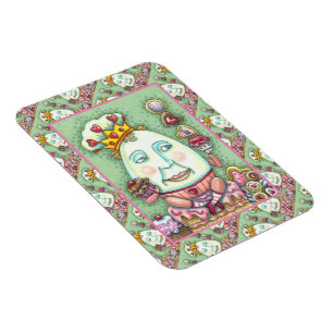 MAGNET FLEXIBLE ROI HUMAIN DES COEURS ET DES CONFECTIONS, VALENTIN