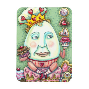 MAGNET FLEXIBLE ROI HUMAIN DES COEURS ET DES CONFECTIONS, VALENTIN