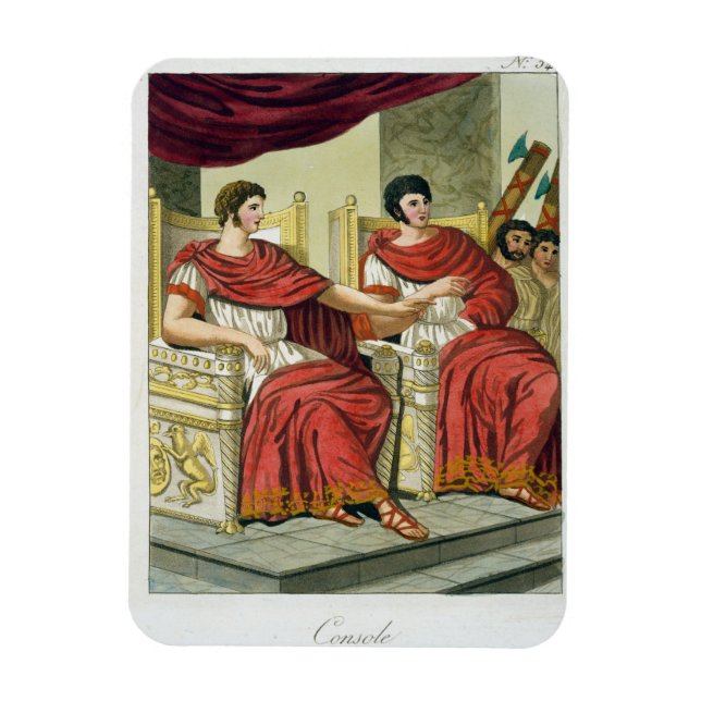 Magnet Flexible Roman Consuls, from 'L'Antica Roma', 1825 (colour (Vertical)