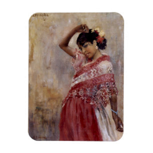 Magnet Flexible Romani Gypsy Woman Dancing (par Albert Edelfeel)