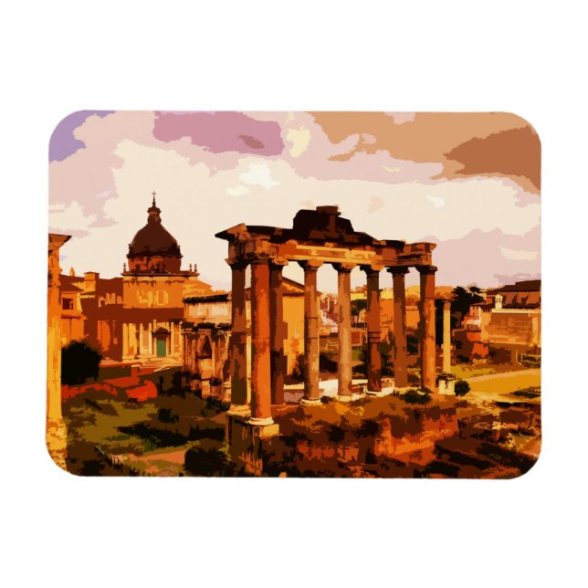 Magnet Flexible Rome Forum Romanum Architecture Italie (Horizontal)