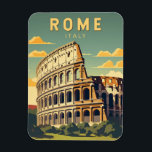 Magnet Flexible Rome Italie Colisée Voyage Art Vintage<br><div class="desc">Design vectoriel du Colisée de Rome. Rome est située dans la partie centrale-ouest de la péninsule italienne,  dans le Latium,  le long des rives du Tibre.</div>