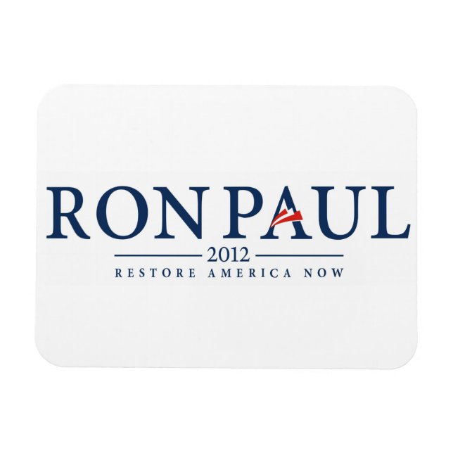 Magnet Flexible ron paul 2012 usa président élection logo politiqu (Horizontal)