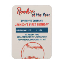 Rookie de l'année Baseball fête d'anniversaire