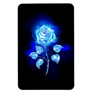 Magnet Flexible Rose bleue brûlante