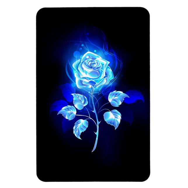 Magnet Flexible Rose bleue brûlante (Vertical)