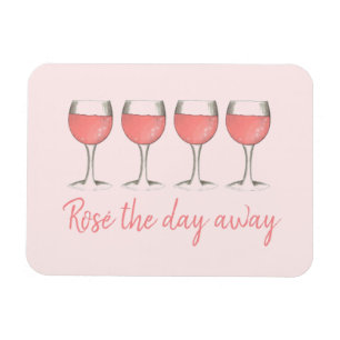 Magnet Flexible Rosé Le Jour D'Ailleurs Vin Rose Verre