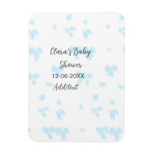 Magnet Flexible Rose mignon baby shower aquarelle moderne dat