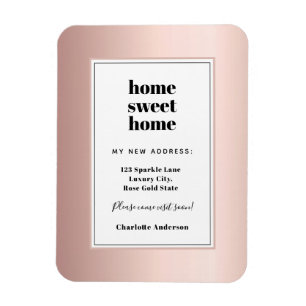 Magnet Flexible Rose or moderne minimaliste maison douce maison mo