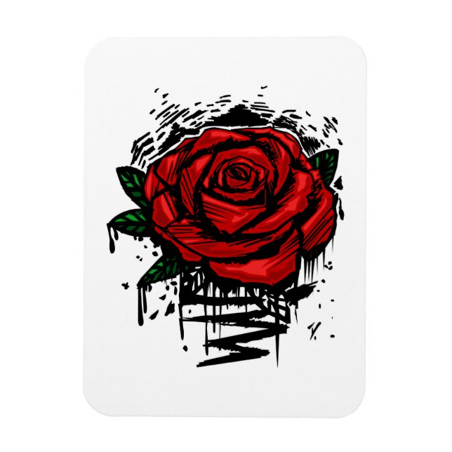 Magnet Flexible Rose robuste (Vertical)