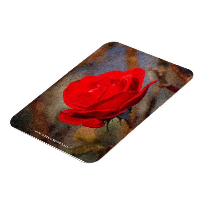 Magnet Flexible Rose rouge (Côté Gauche)