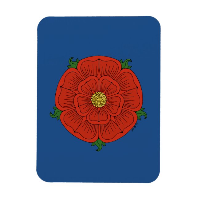 Magnet Flexible Rose rouge de Lancaster (Vertical)