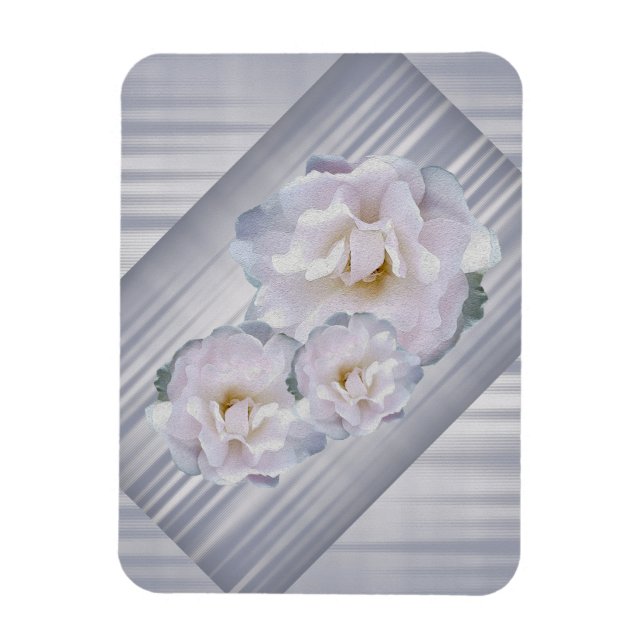 Magnet Flexible Roses gris rose (Vertical)