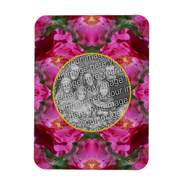 Magnet Flexible Roses Roses Roses Florales Abstrait Cadre Ajouter  (Vertical)