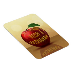 Magnet Flexible Rosh Hashanah Juif Nouvel An Honey Apple