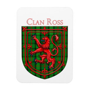 Magnet Flexible Ross Tartan Scottish Plaid Lion Rampant