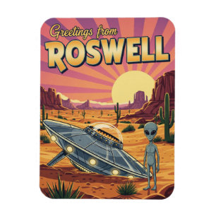 Magnet Flexible Roswell Nouveau-Mexique Alien
