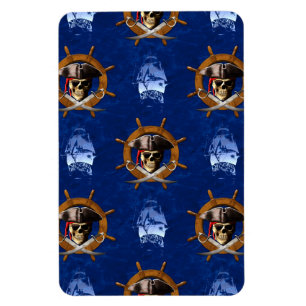 Magnet Flexible Roue jolly roger pirate