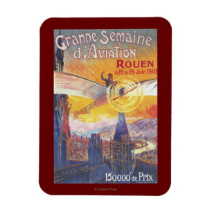 Magnet Flexible Rouen, France - Pilote et Avion