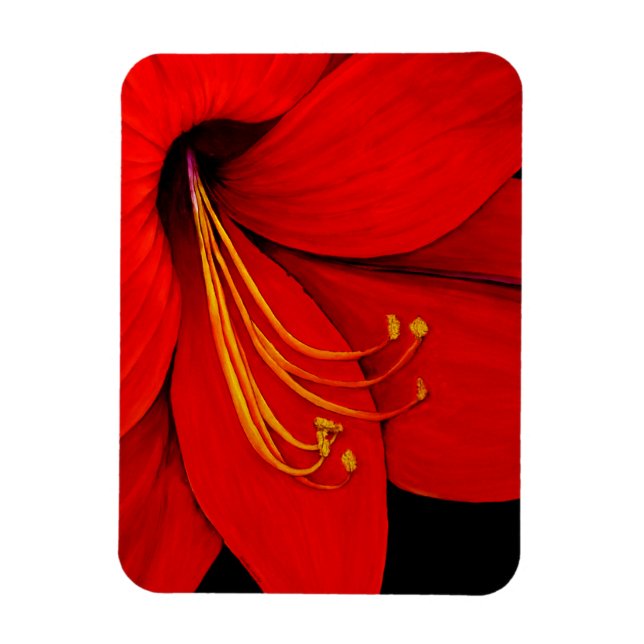 Magnet Flexible Rouge Amaryllis (Vertical)
