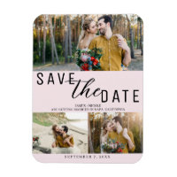 Rouge aux Joues Rose Enregistrer la Date Mariage 3