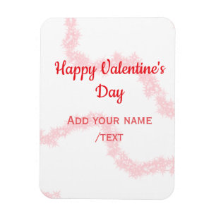 Magnet Flexible Rouge lignes de paillettes joyeuse saint-valentin