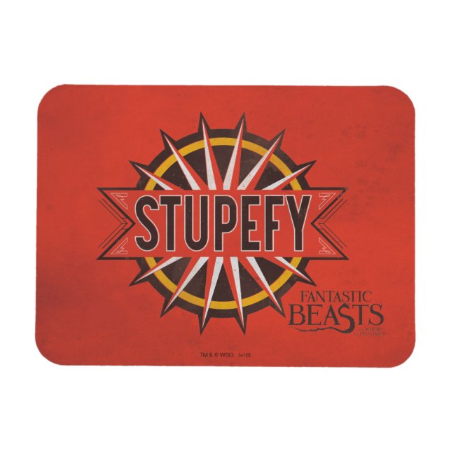 Magnet Flexible Rouge & Or Stupefy Spell Graphic (Horizontal)