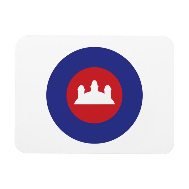 Magnet Flexible Roundel cambodgien (Horizontal)