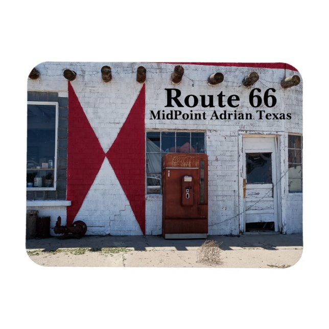 Magnet Flexible Route 66 Main St. Adrian Texas MidPoint (Horizontal)