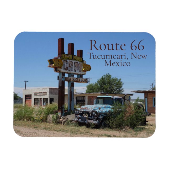 Magnet Flexible Route 66 Tucumcari, Nouveau-Mexique (Horizontal)