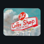 Magnet Flexible Route américaine | Coffee Shop Sign<br><div class="desc">Route américaine | Coffee Shop Sign Artist : Naomi McCavitt</div>