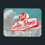 Magnet Flexible Route américaine | Coffee Shop Sign<br><div class="desc">Route américaine | Coffee Shop Sign Artist : Naomi McCavitt</div>