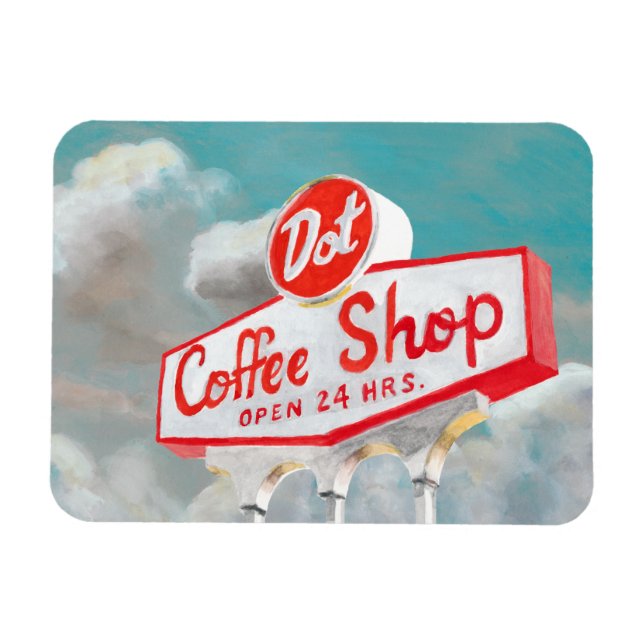 Magnet Flexible Route américaine | Coffee Shop Sign (Horizontal)
