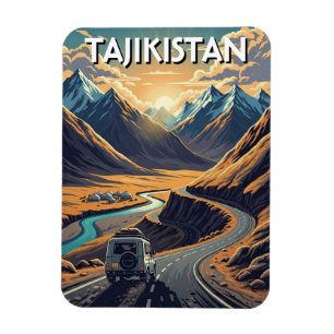 Magnet Flexible Route du Pamir Tadjikistan Voyage