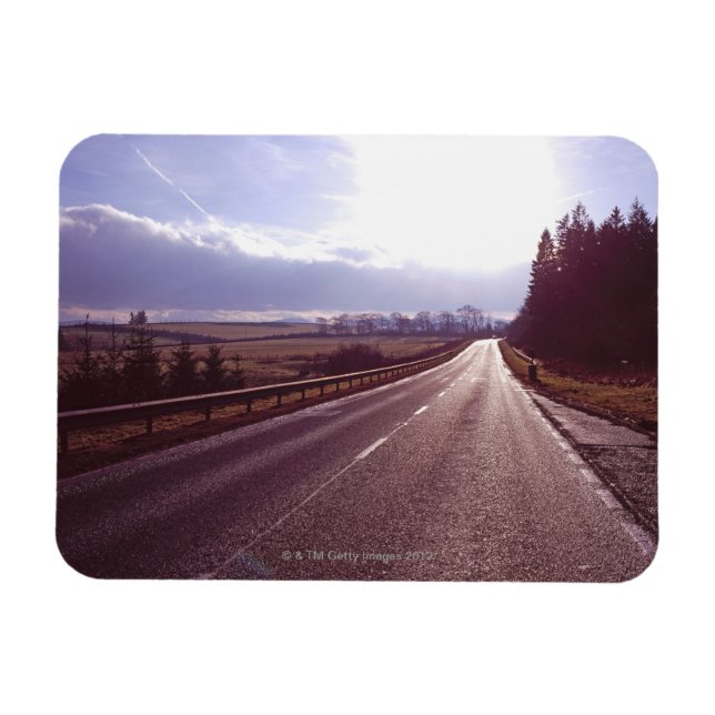 Magnet Flexible Route principale avec soleil d'hiver bas. (Horizontal)