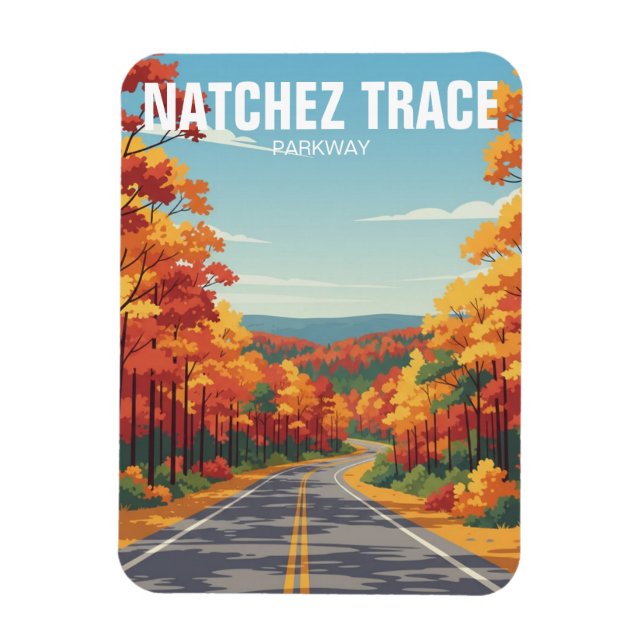 Magnet Flexible Route touristique Natchez Trace (Vertical)