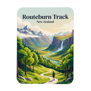 Magnet Flexible Routeburn Track Nouvelle-Zélande