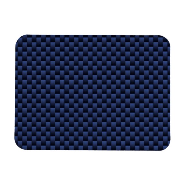 Magnet Flexible Royal Blue Automotive Carbon Fiber Tressage d'impr (Horizontal)
