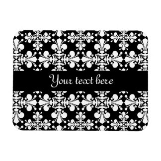 Magnet Flexible Royal Damask noir et blanc