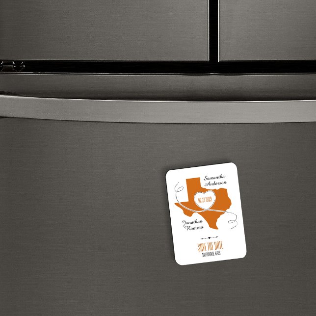 Magnet Flexible Ruban Burnt Orange Texas Curling Enregistrer la da (Créateur téléchargé)