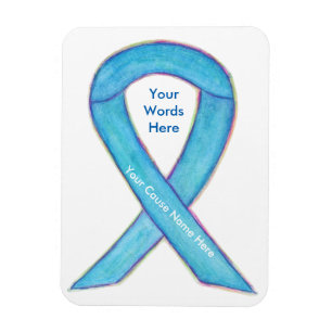 Magnet Flexible Ruban de sensibilisation bleu, produit personnalis