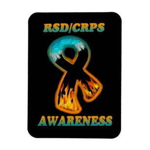 Magnet Flexible Ruban du feu et de glace de CONSCIENCE de RSD/CRPS