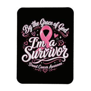 Magnet Flexible Ruban Rose de la Foi et de la Sensibilisation au C