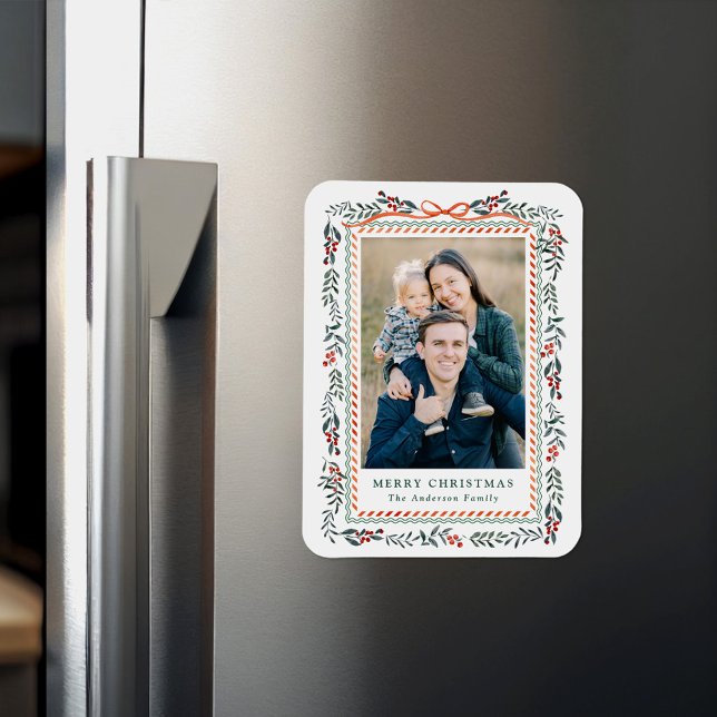 Magnet Flexible Ruban rouge blanc et verdure 2 Photo (Créateur téléchargé)