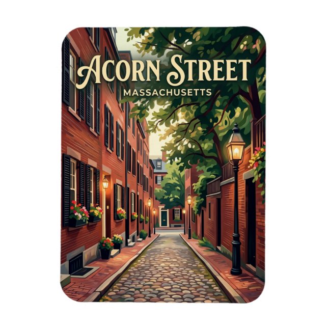Magnet Flexible Rue Acorn Massachusetts (Vertical)