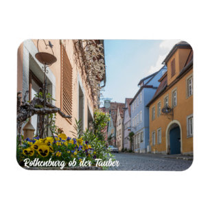 Magnet Flexible Rue colorée à Rothenburg ob der Tauber