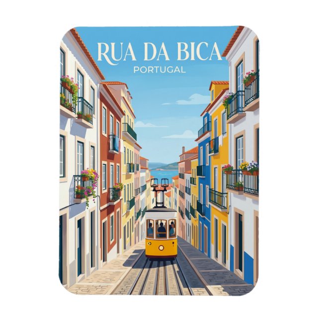 Magnet Flexible Rue de la Bica Portugal (Vertical)
