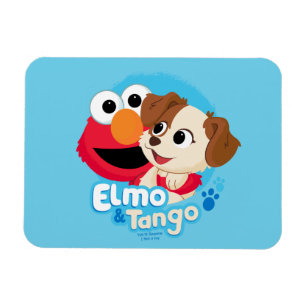 Magnet Flexible Rue Sésame Badge Elmo & Tango